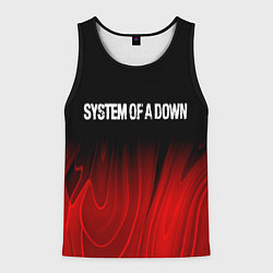 Майка-безрукавка мужская System of a Down Red Plasma, цвет: 3D-черный