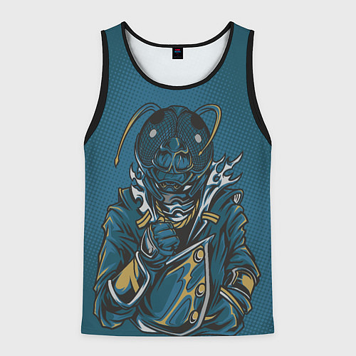 Мужская майка без рукавов Насекомое муха-монстр / 3D-Черный – фото 1