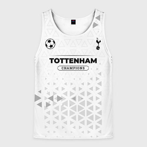 Мужская майка без рукавов Tottenham Champions Униформа / 3D-Белый – фото 1