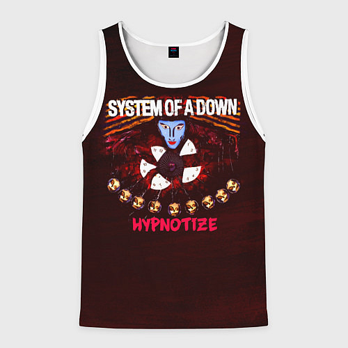 Мужская майка без рукавов Hypnotize - System of a Down / 3D-Белый – фото 1