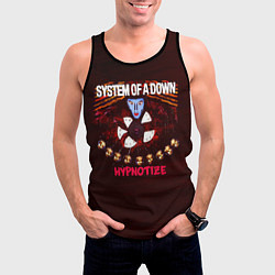 Майка-безрукавка мужская Hypnotize - System of a Down, цвет: 3D-черный — фото 2