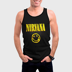 Майка-безрукавка мужская NIRVANA соты, цвет: 3D-черный — фото 2