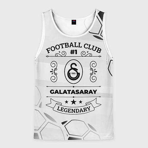 Мужская майка без рукавов Galatasaray Football Club Number 1 Legendary / 3D-Белый – фото 1