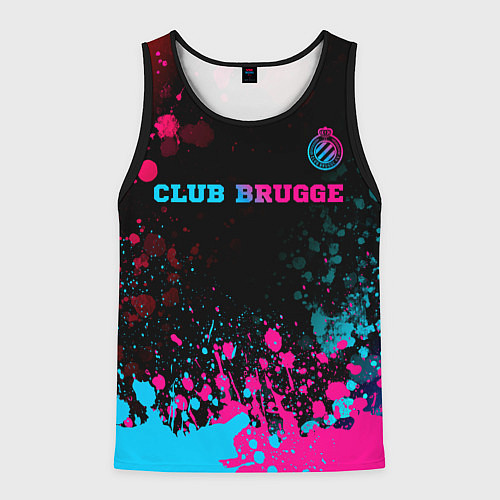 Мужская майка без рукавов Club Brugge Neon Gradient - FS / 3D-Черный – фото 1