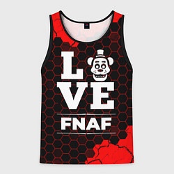 Майка-безрукавка мужская FNAF Love Классика, цвет: 3D-черный