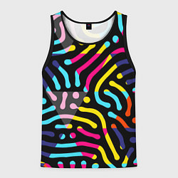 Мужская майка без рукавов Красочный авангардный паттерн