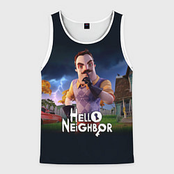 Мужская майка без рукавов Hello Neighbor игра Привет сосед