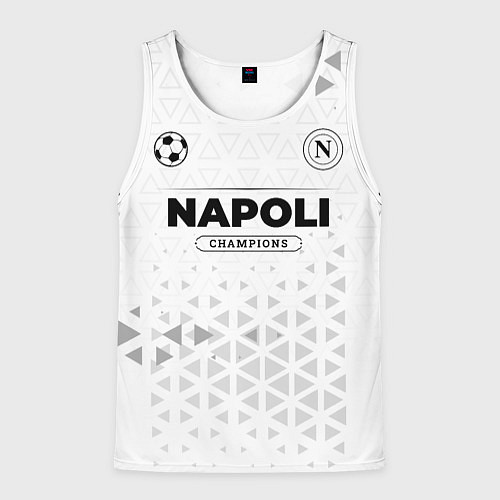 Мужская майка без рукавов Napoli Champions Униформа / 3D-Белый – фото 1