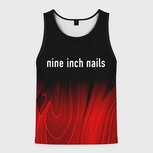 Мужская майка без рукавов Nine Inch Nails Red Plasma / 3D-Черный – фото 1