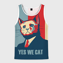 Майка-безрукавка мужская YES WE CAN T, цвет: 3D-белый