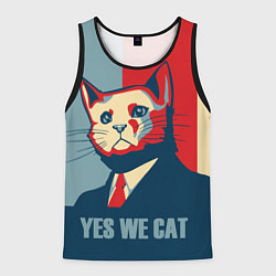 Майка-безрукавка мужская YES WE CAN T, цвет: 3D-черный