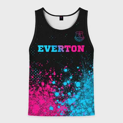 Мужская майка без рукавов Everton - neon gradient / 3D-Черный – фото 1