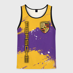 Мужская майка без рукавов PORSCHE- LAKERS COLORS