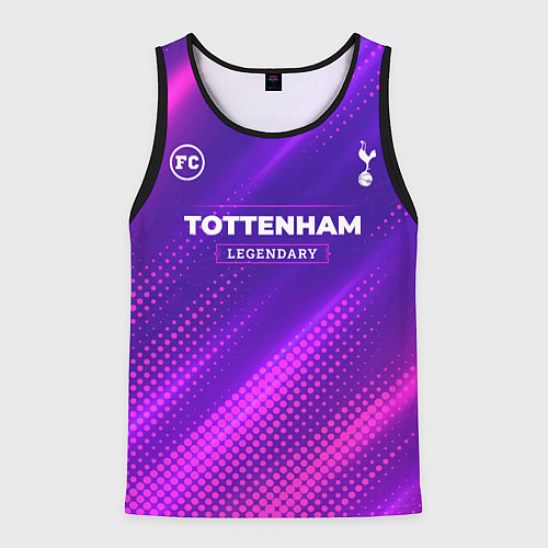 Мужская майка без рукавов Tottenham legendary sport grunge / 3D-Черный – фото 1