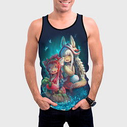 Майка-безрукавка мужская Наначи и Митти из аниме Сделано в бездне, цвет: 3D-черный — фото 2