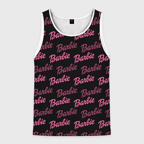Мужская майка без рукавов Barbie - Барби / 3D-Белый – фото 1