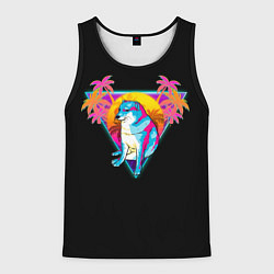 Майка-безрукавка мужская Неоновый Малыш Чимс, цвет: 3D-черный