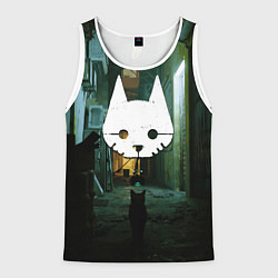 Мужская майка без рукавов Бродяга во дворе