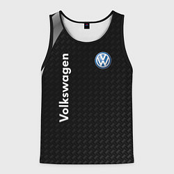 Майка-безрукавка мужская Volkswagen карбон, цвет: 3D-черный