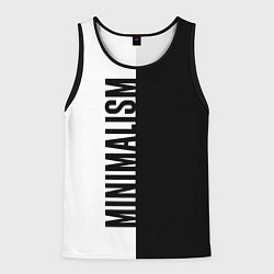 Мужская майка без рукавов MINIMALISM - BLACK AND WHITE