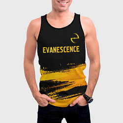 Майка-безрукавка мужская Evanescence - gold gradient: символ сверху, цвет: 3D-черный — фото 2