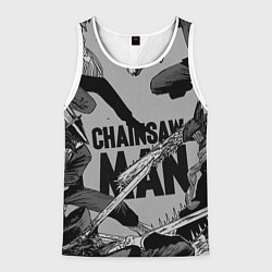 Мужская майка без рукавов Chainsaw man comix