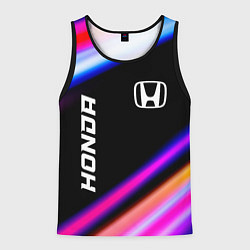 Майка-безрукавка мужская Honda speed lights, цвет: 3D-черный
