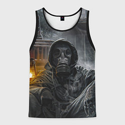 Мужская майка без рукавов STALKER На Привале В Припяти