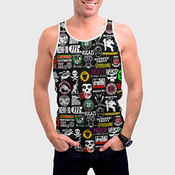 Майка-безрукавка мужская Inscriptions in English quotes, цвет: 3D-белый — фото 2