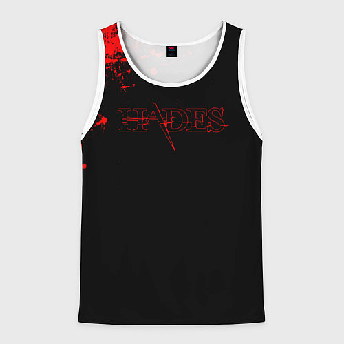 Мужская майка без рукавов Hades - краска / 3D-Белый – фото 1