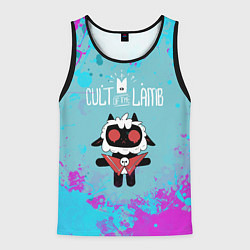 Мужская майка без рукавов Овечка арт - Cult of the lamb