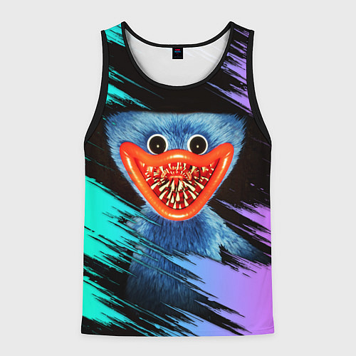 Мужская майка без рукавов Зубастый Хагги Вагги / 3D-Черный – фото 1