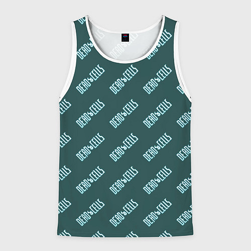 Мужская майка без рукавов Dead cells pattern / 3D-Белый – фото 1