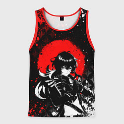 Майка-безрукавка мужская Дилюк - Мрачный геншин, цвет: 3D-красный