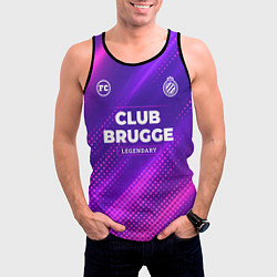 Майка-безрукавка мужская Club Brugge legendary sport grunge, цвет: 3D-черный — фото 2