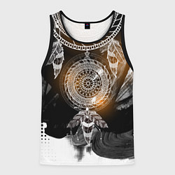 Майка-безрукавка мужская В стиле бохо, цвет: 3D-черный