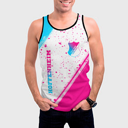 Майка-безрукавка мужская Hoffenheim neon gradient style: надпись, символ, цвет: 3D-черный — фото 2