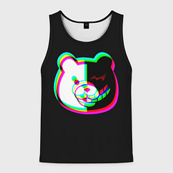 Майка-безрукавка мужская Danganronpa glitch monokuma, цвет: 3D-черный