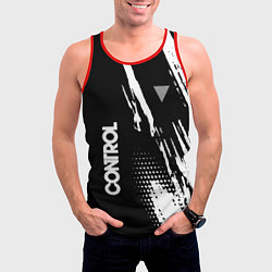 Майка-безрукавка мужская Control Logo, цвет: 3D-красный — фото 2
