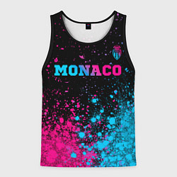 Мужская майка без рукавов Monaco - neon gradient: символ сверху