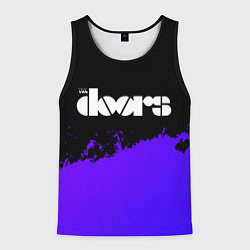 Майка-безрукавка мужская The Doors purple grunge, цвет: 3D-черный