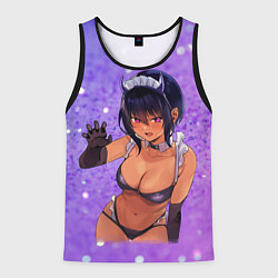 Мужская майка без рукавов Моя новая горничная очень подозрительна - фон из б