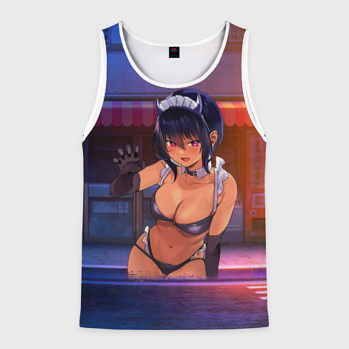 Мужская майка без рукавов Моя новая горничная очень подозрительна / 3D-Белый – фото 1