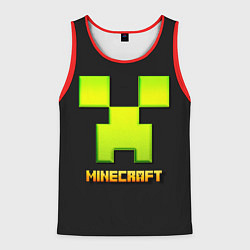 Мужская майка без рукавов Minecraft: neon logo