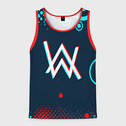 Мужская майка без рукавов Alan walker - неон