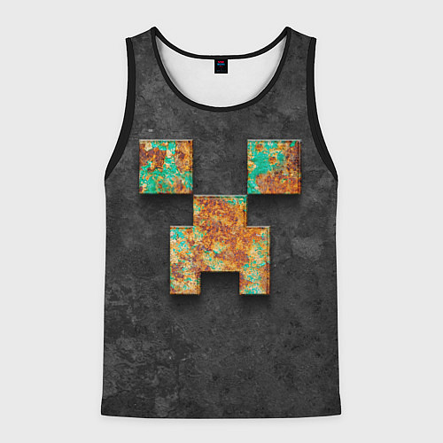 Мужская майка без рукавов Minecraft rust / 3D-Черный – фото 1