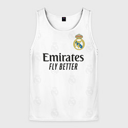 Майка-безрукавка мужская Бензема Реал Мадрид форма 20222023, цвет: 3D-белый