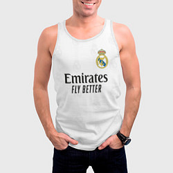 Майка-безрукавка мужская Винисиус Реал Мадрид форма 20222023, цвет: 3D-белый — фото 2