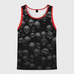 Майка-безрукавка мужская Композиция из черепов - Dark, цвет: 3D-красный