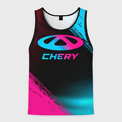 Мужская майка без рукавов Chery - neon gradient